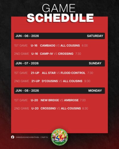 🏀🔥 𝐎𝐅𝐅𝐈𝐂𝐈𝐀𝐋 𝐆𝐀𝐌𝐄 𝐒𝐂𝐇𝐄𝐃𝐔𝐋𝐄 🔥🏀